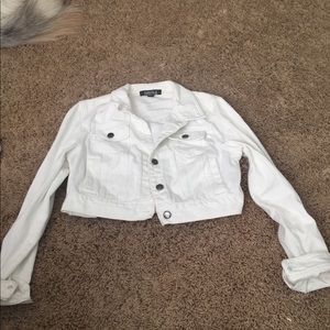 White denim jacket